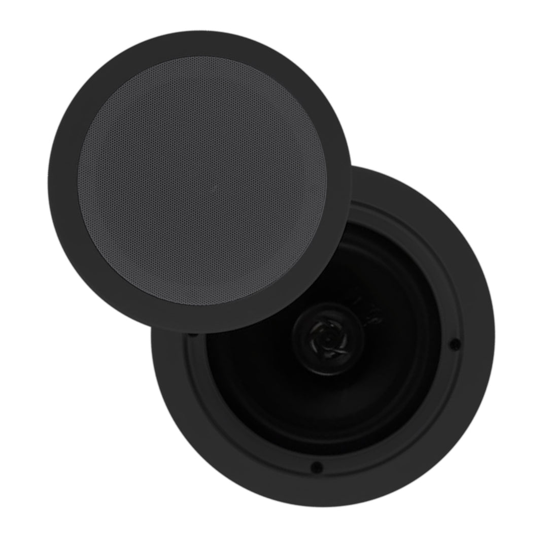 Pyle PDIC 200W 6.5" Flush In Wall/In Ceiling Speakers, Spring-Loaded Terminals - VMInnovations