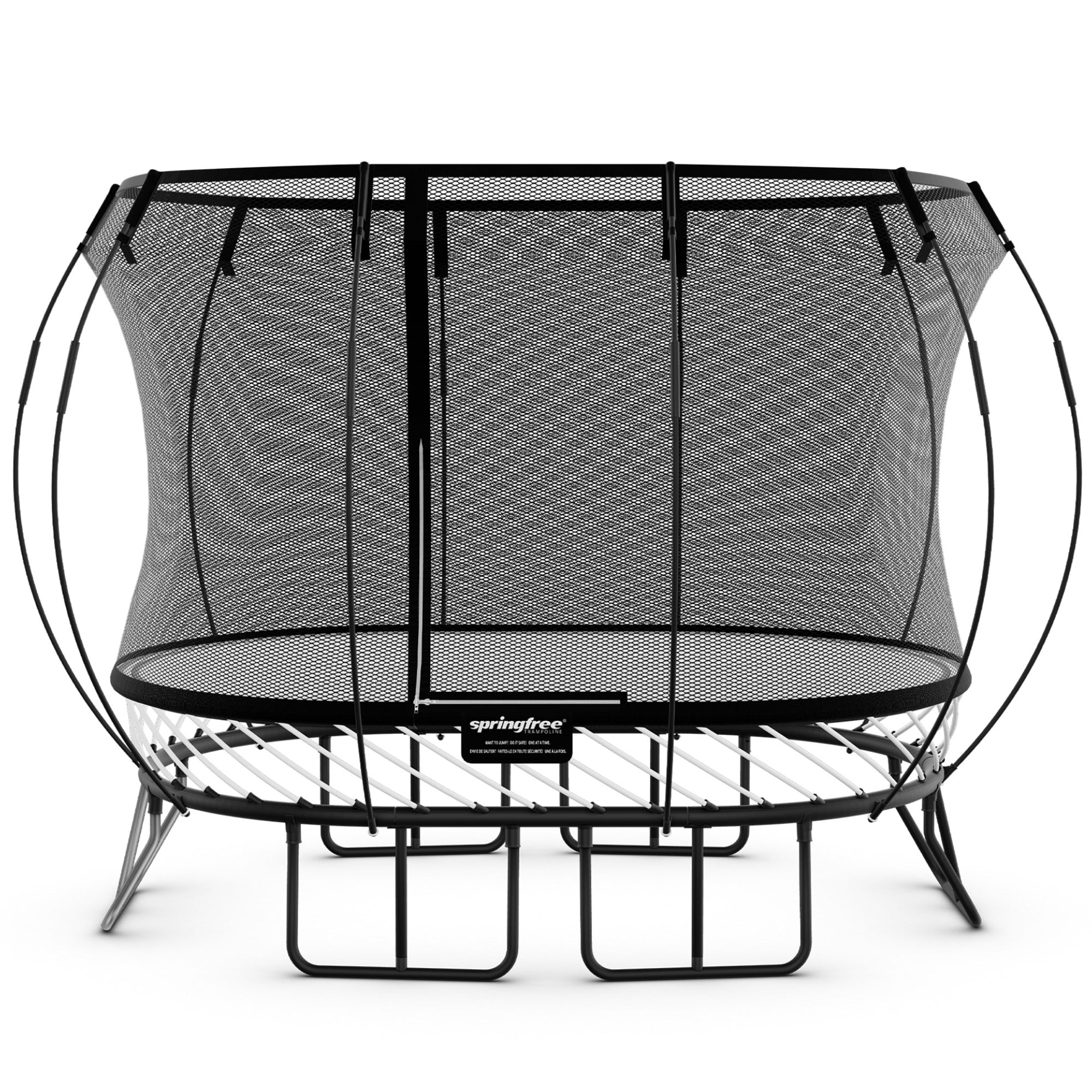 Springfree 6' x 9' Oval Outdoor Backyard Trampoline with FlexiNet and Soft Edge