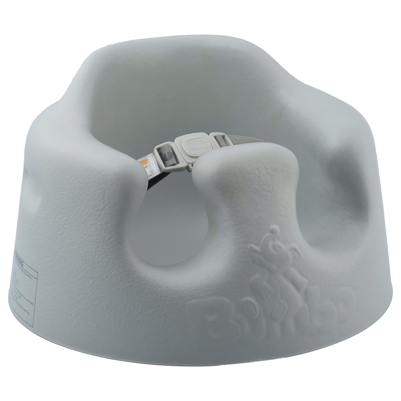 Bumbo Infant Floor Seat Baby Sit Up Chair with Adjustable Harness, Cool Gray - VMInnovations