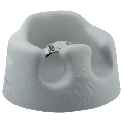 Bumbo Baby Infant Soft Foam Wide Floor Seat w/ 3 Point Harness, Gray (Used)