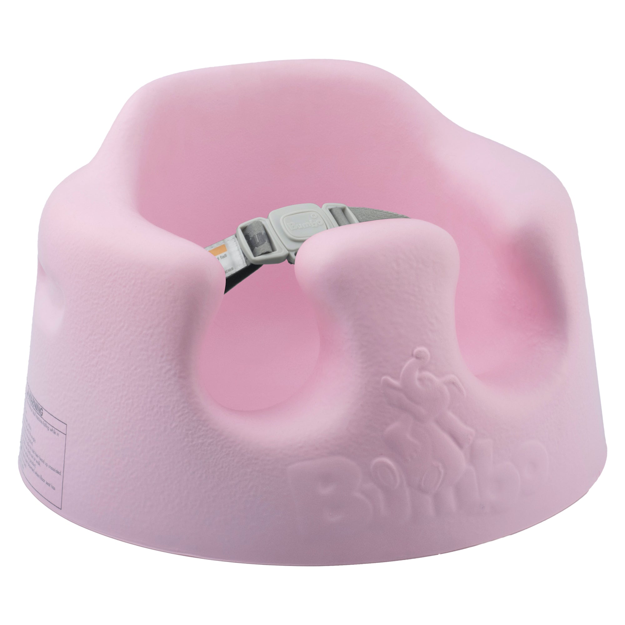 Bumbo Infant Floor Seat Baby Sit Up Chair with Adjustable Harness, Cradle Pink