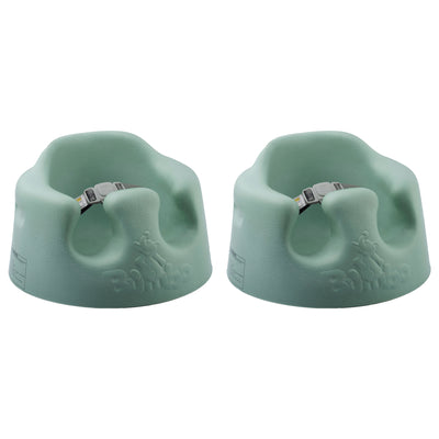Bumbo Baby Soft Foam Wide Floor Seat w/ Adjustable Harness, 2 Pack, Hemlock - VMInnovations