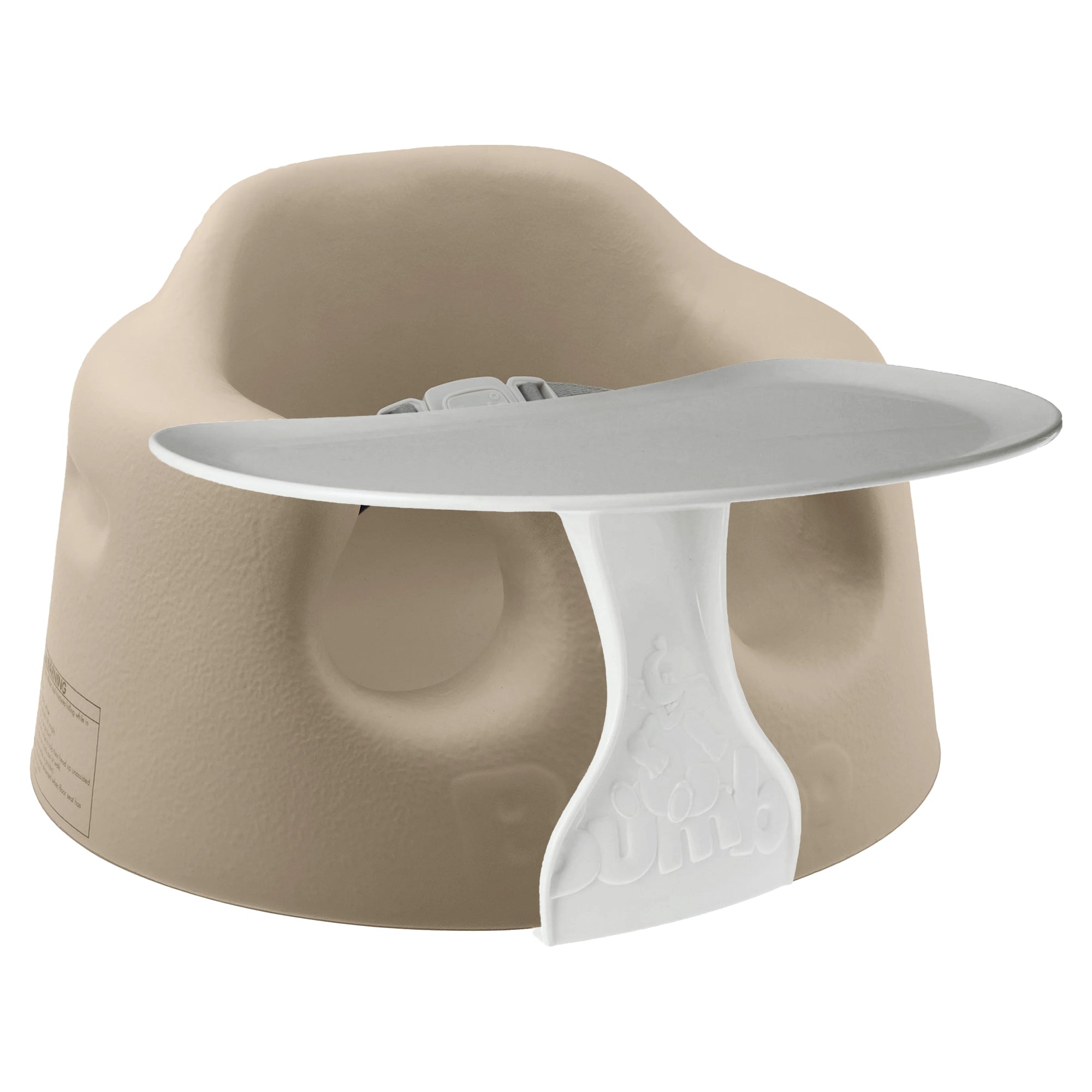 Bumbo Baby Infant Soft Foam Floor Seat with Eating and Play Top Tray Attachment