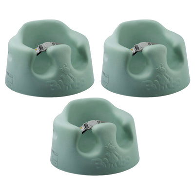Bumbo Baby Soft Foam Wide Floor Seat with Adjustable Harness, 3 Pack, Hemlock - VMInnovations