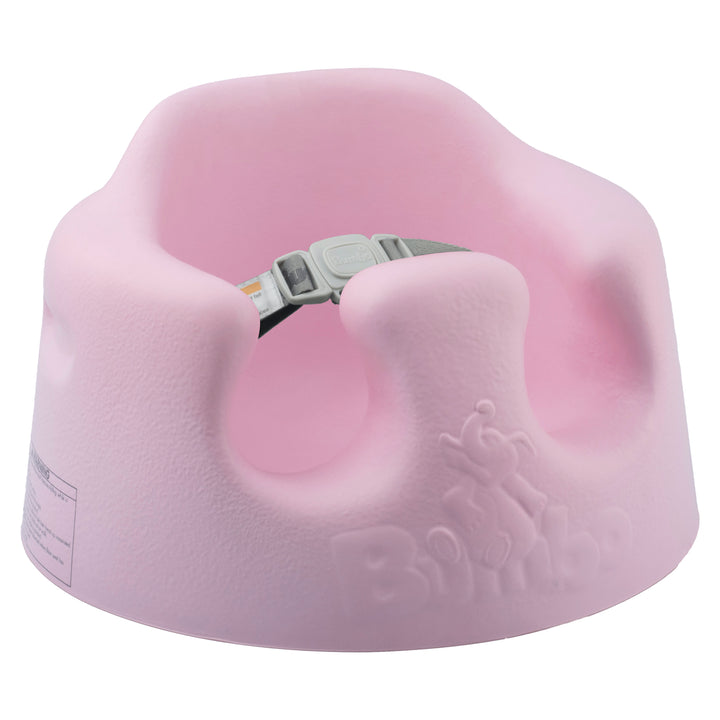 Bumbo Infant Floor Seat Baby Sit Up Chair with Adjustable Harness, Cradle Pink