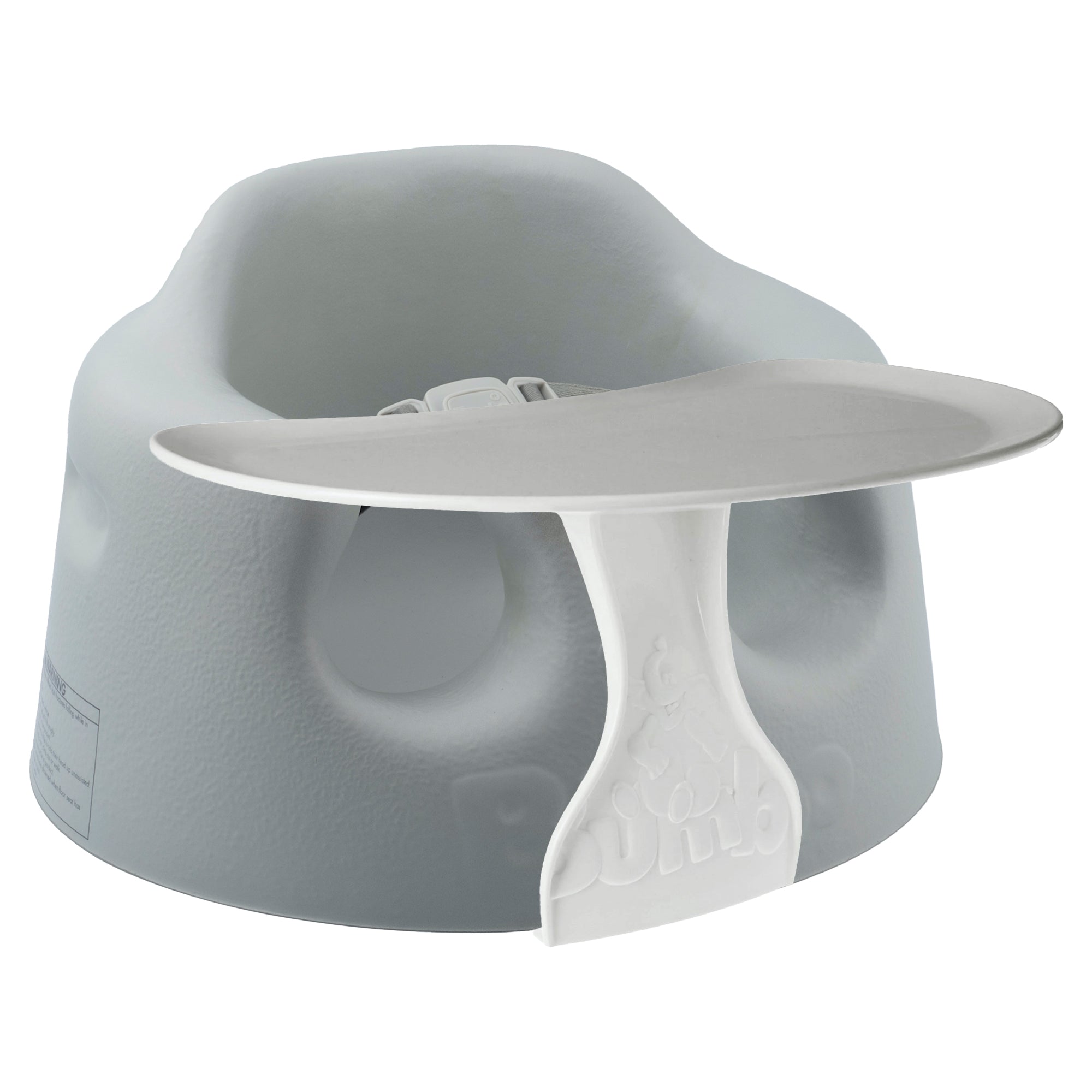 Bumbo Baby Infant Soft Foam Floor Seat Chair with Eating and Top Tray Attachment