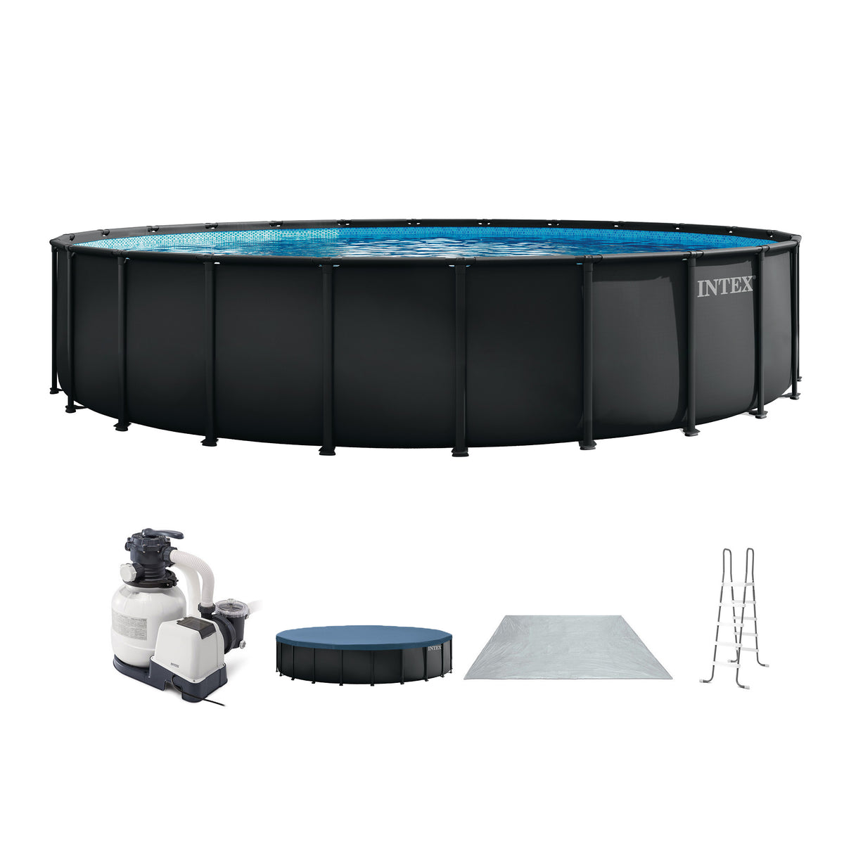 INTEX Ultra XTR 24ft x 52in Round Frame Above Ground Pool Set w/Pump (Open Box)