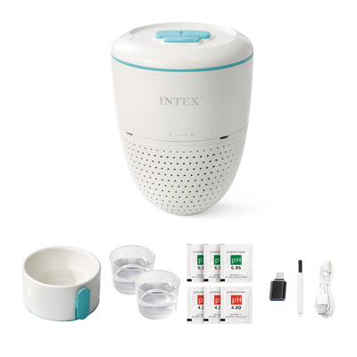 INTEX Smart Pool Water Analyzer with App for Saltwater System & Sand Filter Pump