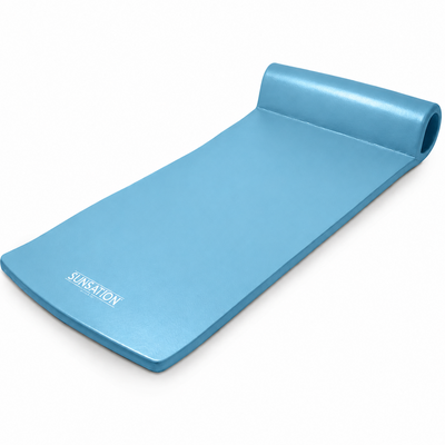 TRC Sunsation 1.75" Thick Foam Swimming Pool Float, Metallic Blue (Open Box)