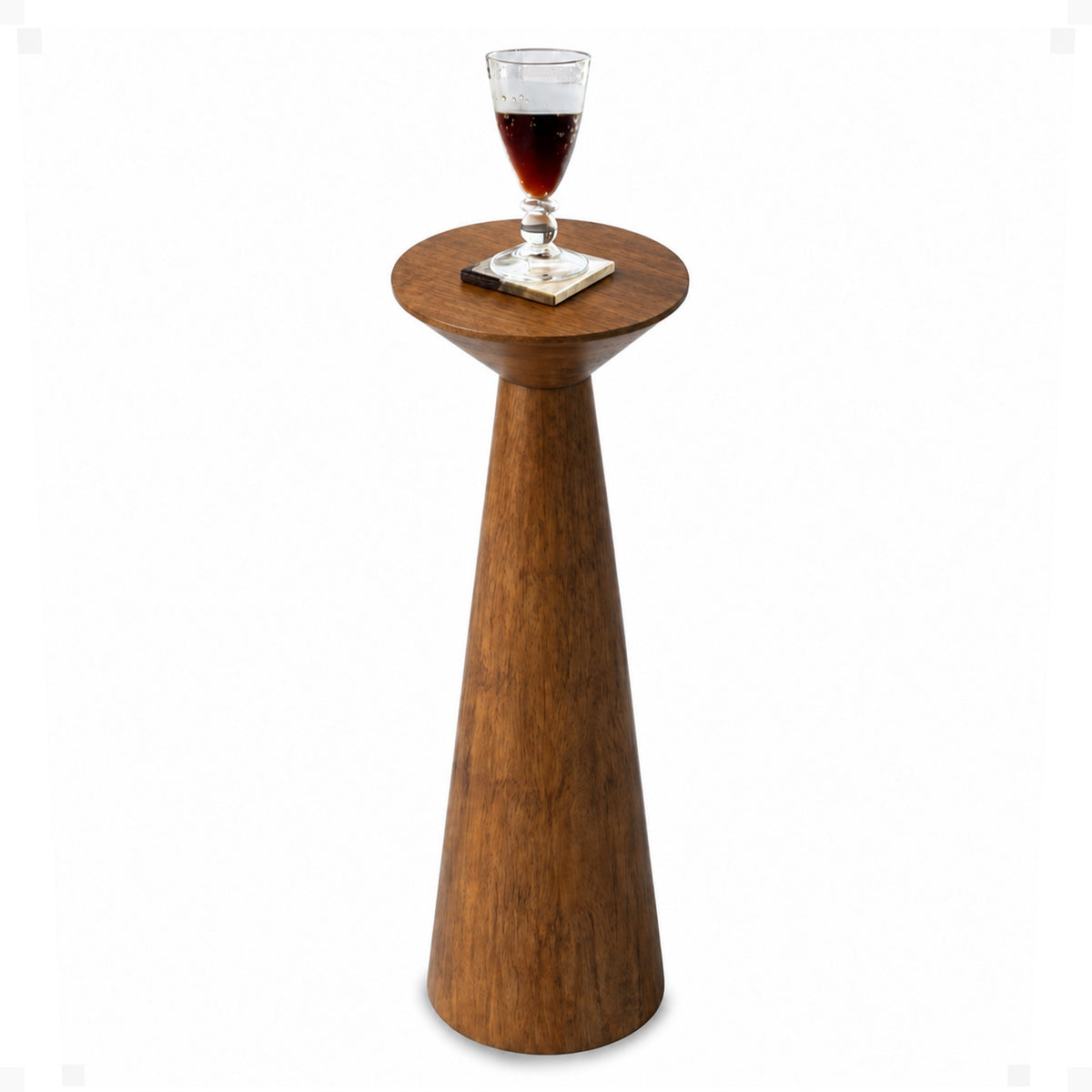 COZAYH Pedestal Tall Round Martini Table for Living Rooms or Bedrooms (Open Box)