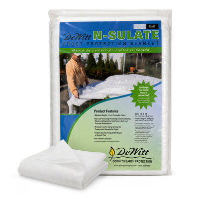 DeWitt 10x12 Feet N-Sulate Frost Protection Reusable Cover for Plants & Trees