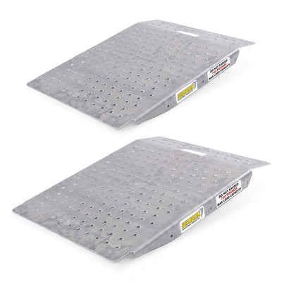 Guardian 2pk Heavy Duty Aluminum Shed Ramp, Loading for Mowers, ATV, (Used) - VMInnovations
