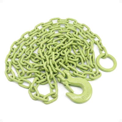 Timber Tuff TMW-20 12-Foot Log Grabber Chain Loop Slides Over 2" Ball, Green