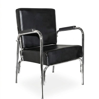 PureSana 5 Pack Chromium Ella Professional Auto Reclining Shampoo Chair, Black