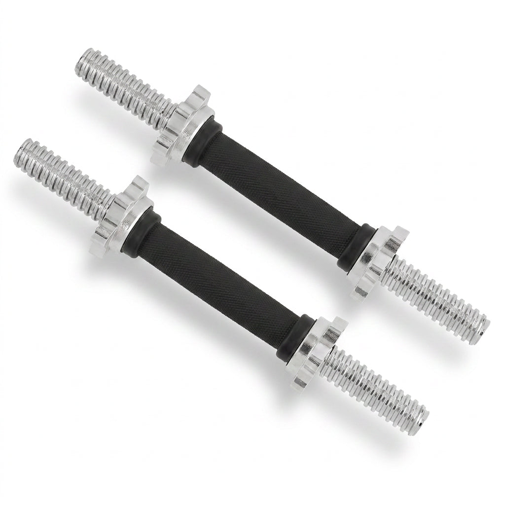 Yes4All Threaded Dumbbell Handle Set with Rubber Non-Slip Grip, 24 In (Open Box)