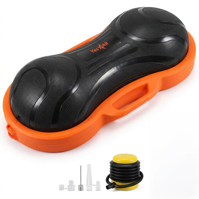Yes4All Balance Ball, Half Peanut Exercise Workout Trainer, 1100 lb, Orange - VMInnovations