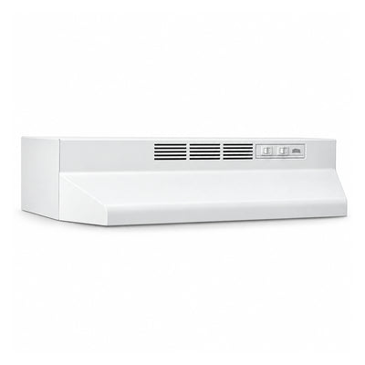 Broan-NuTone Under-Cabinet Ductless Range Hood with Charcoal Filter, 30", White - VMInnovations