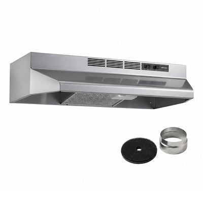 Broan-NuTone Ductless Range Hood for Under Cabinet, 30 Inch, Stainless Finish - VMInnovations