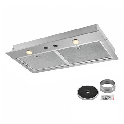 Broan-NuTone Custom Built-In Power Pack Insert, 30", 300 CFM, Stainless Steel - VMInnovations