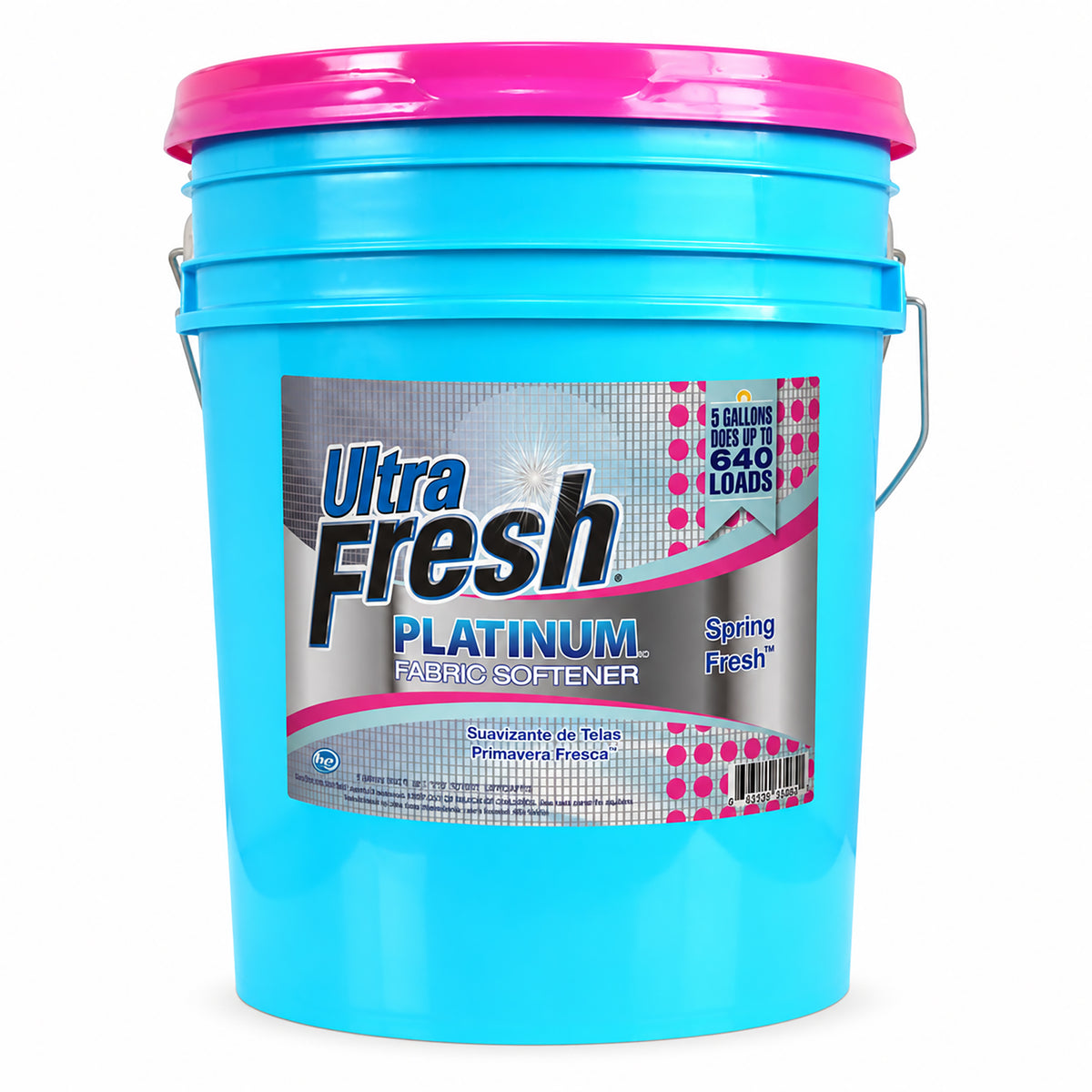 Ultra Fresh Platinum 5 Gal Spring Fresh Fabric Softener Up to 640 Loads w/Pump