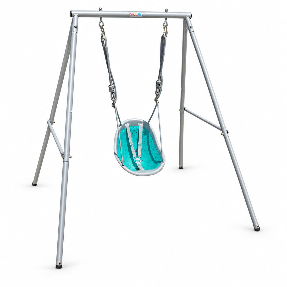 XDP Recreation Sweeng Child Swing with Frame, Portable Backyard Play Set, Aqua - VMInnovations