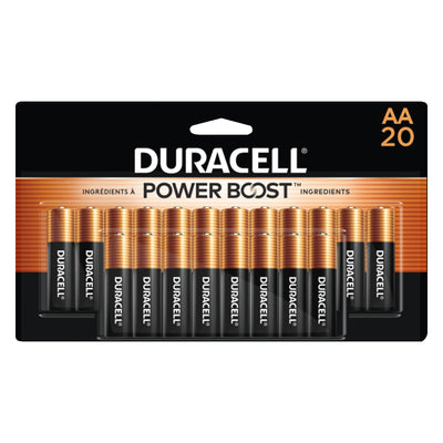 DURACELL Duralock AA 1.5 Volt Alkaline Battery Packs to Charge Items (100 Pack) - VMInnovations