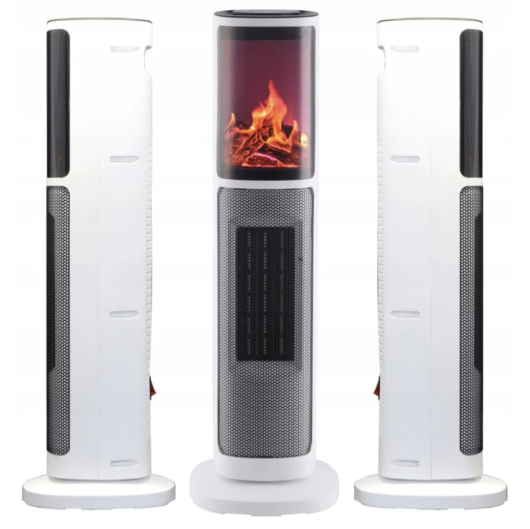 Trustech Tower Space Heater w/Remote, 3 Modes, & Thermostat, White (Open Box)