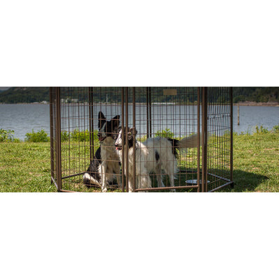Advantek 8 Foot Pet Gazebo Dog Market Canopy Cover Top, Cobalt Sky (Open Box)