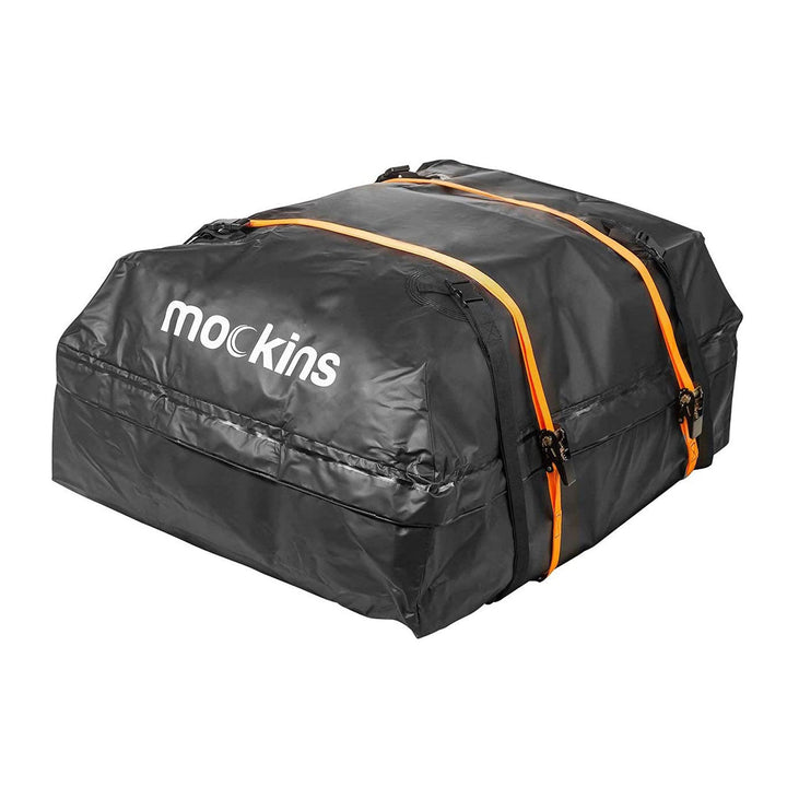 Mockins Extendable Rooftop Rack with Bungee Net, Straps, & Cargo Bag (Open Box)