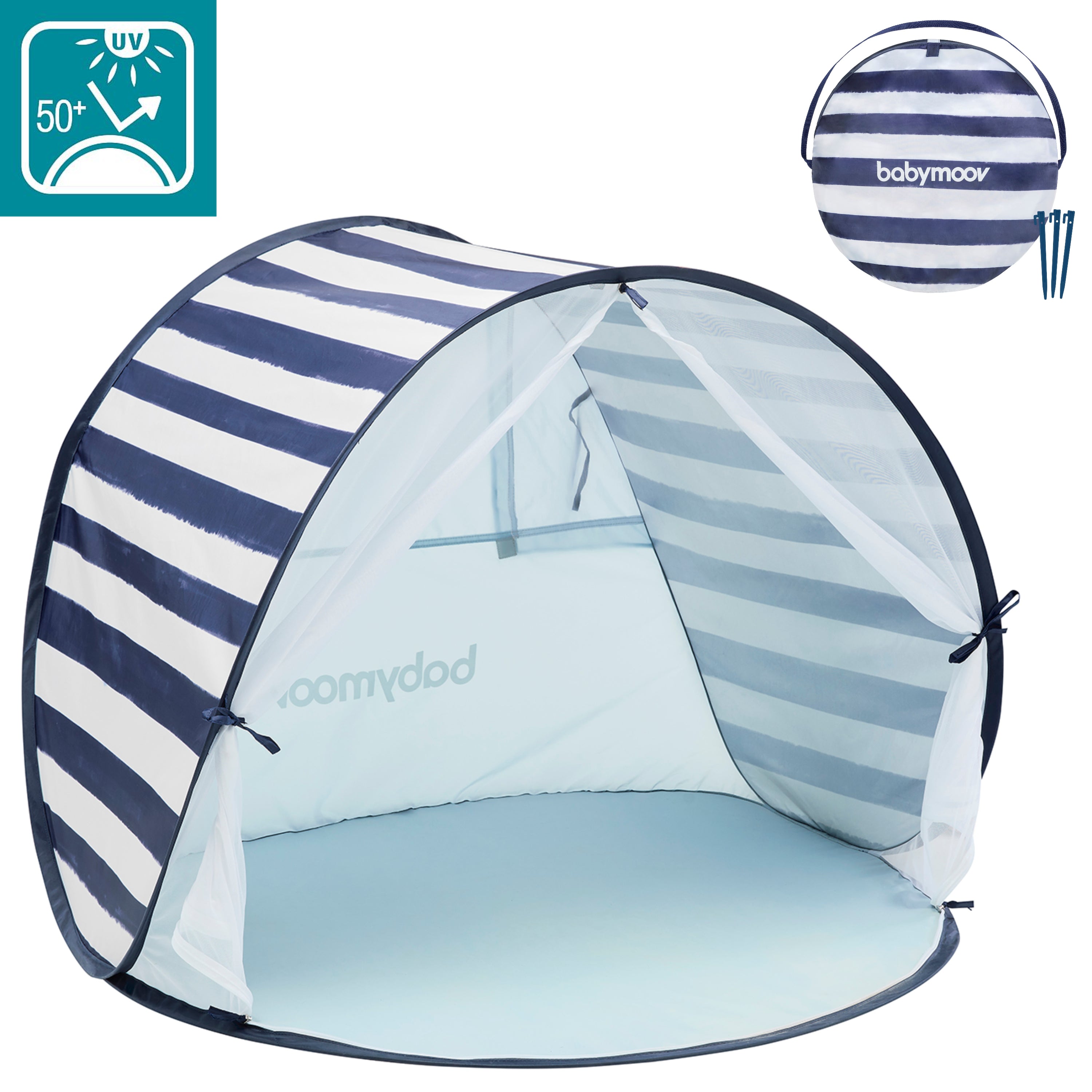 Babymoov Kid's UV Resistant Pop Up Sun Shelter and Marine Play Tent (Open Box) - VMInnovations