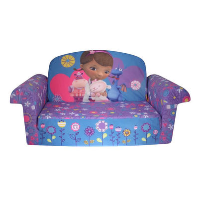 Marshmallow Furniture Comfy Flip Open Couch Bed Kid's Furniture, Doc Mcstuffins
