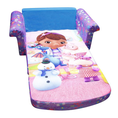 Marshmallow Furniture Comfy Flip Open Couch Bed Kid's Furniture, Doc Mcstuffins