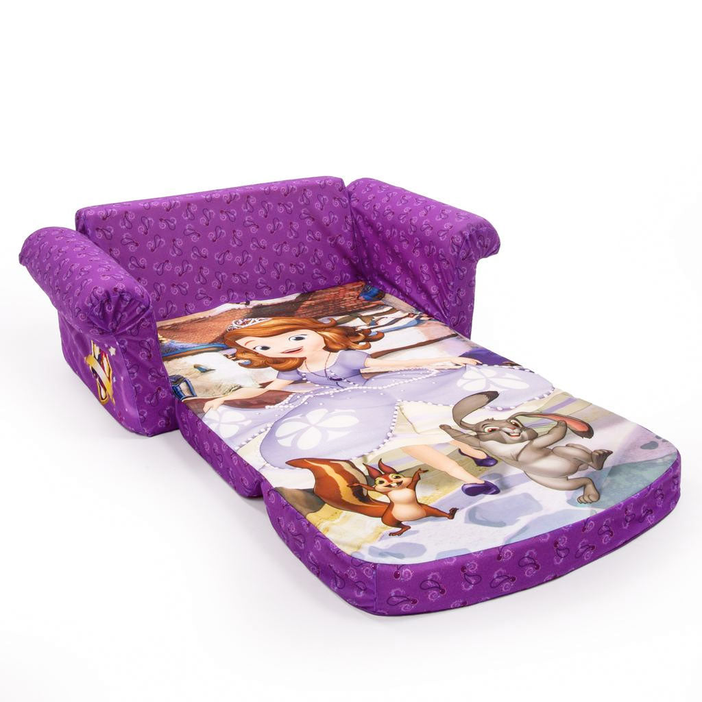 Marshmallow Furniture Comfy 2-in-1 Flip Open Couch Bed Kid's Furniture, Sofia