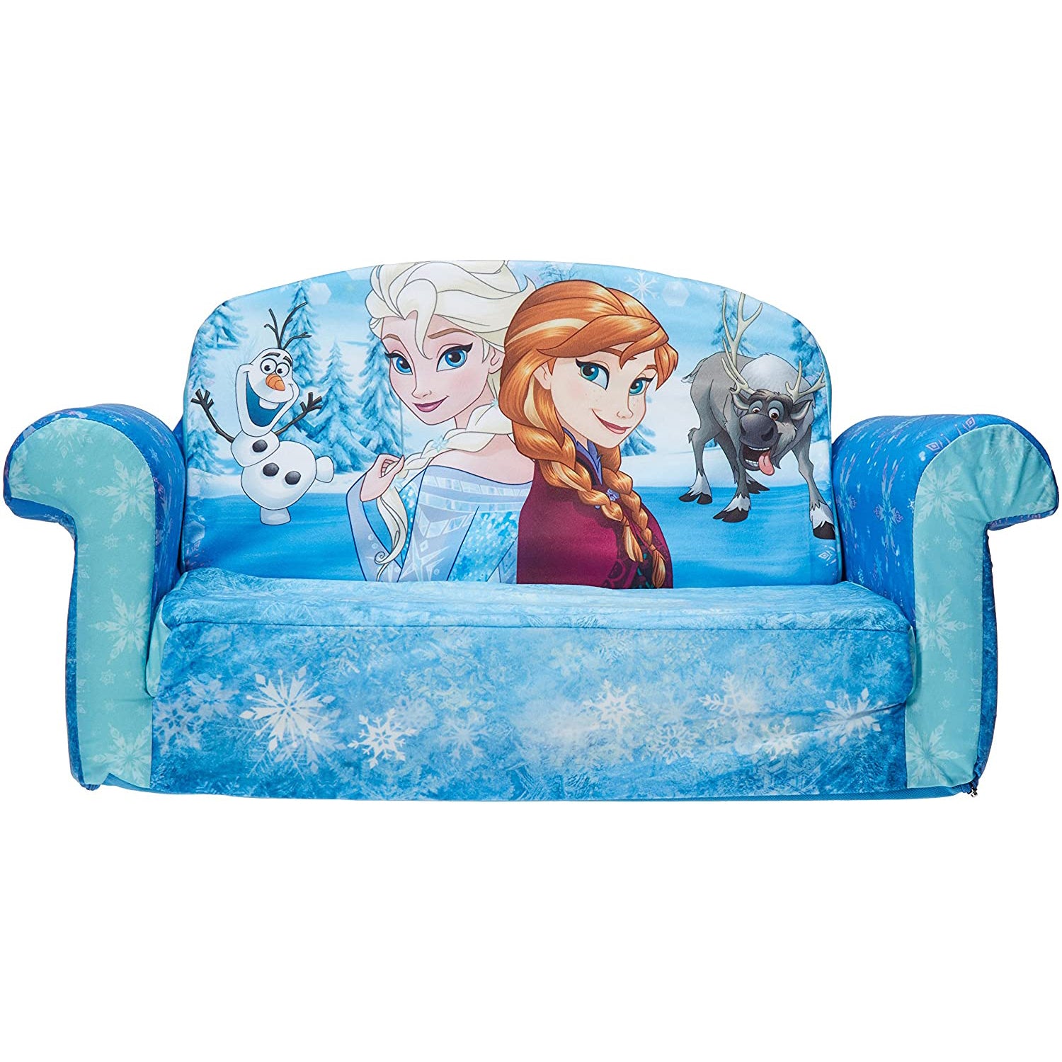 Marshmallow Furniture 2-in-1 Flip Couch Bed Kid's Furniture, Disney Frozen(Used)
