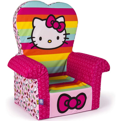 Marshmallow Furniture Foam Toddler Chair, Rainbow Hello Kitty (Open Box)