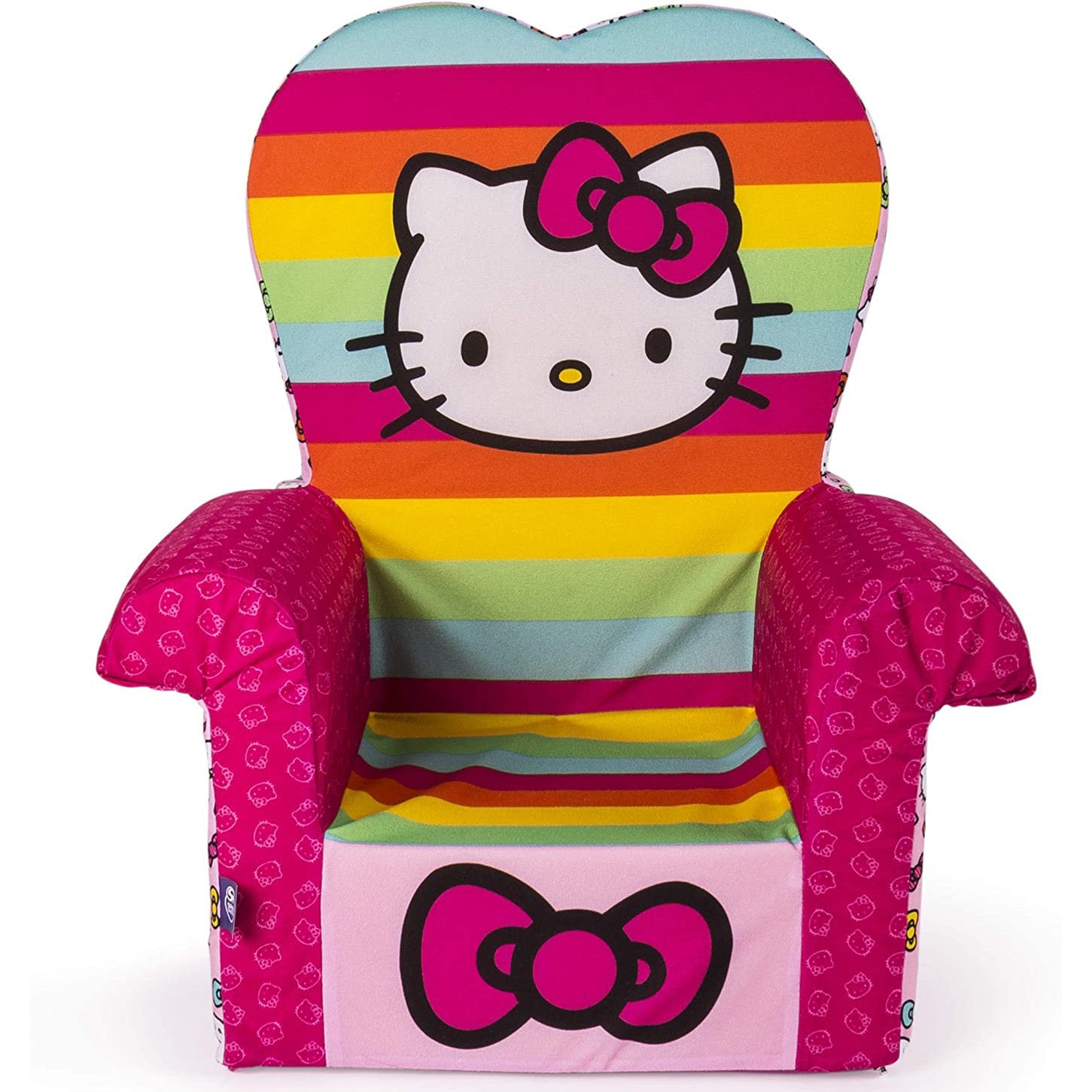 Marshmallow Furniture Foam Toddler Chair, Rainbow Hello Kitty (Open Box)