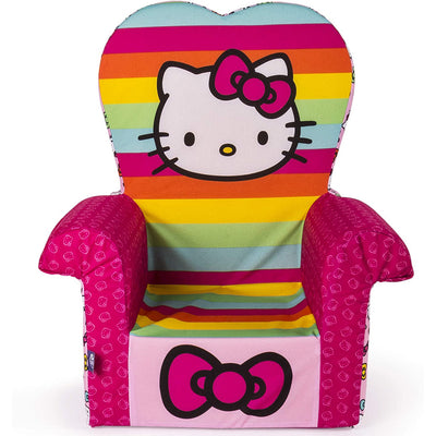 Marshmallow Furniture Foam Toddler Chair, Rainbow Hello Kitty (Open Box)