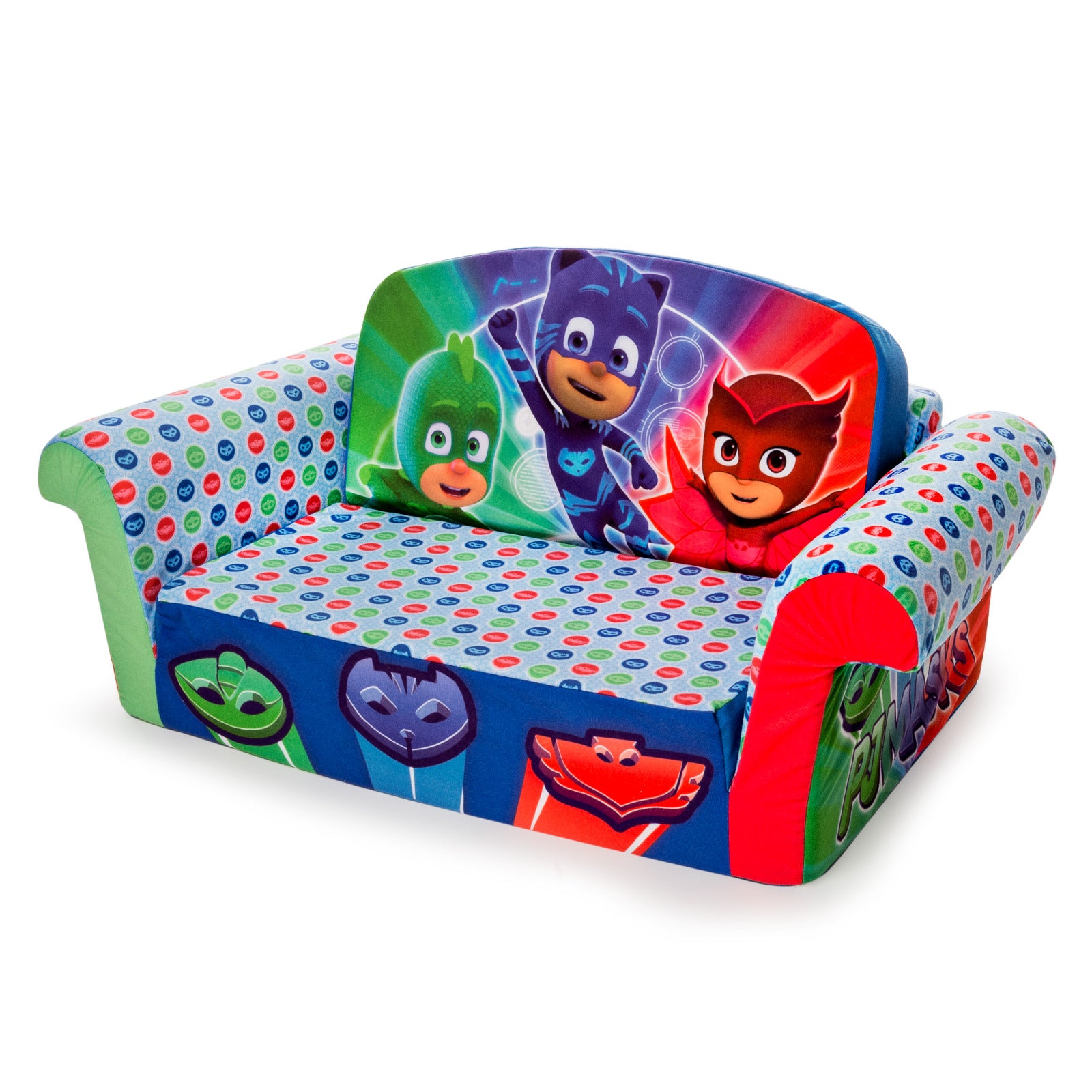 Marshmallow Furniture 2-in-1 Flip Open Couch Bed Kids Furniture, PJ Masks