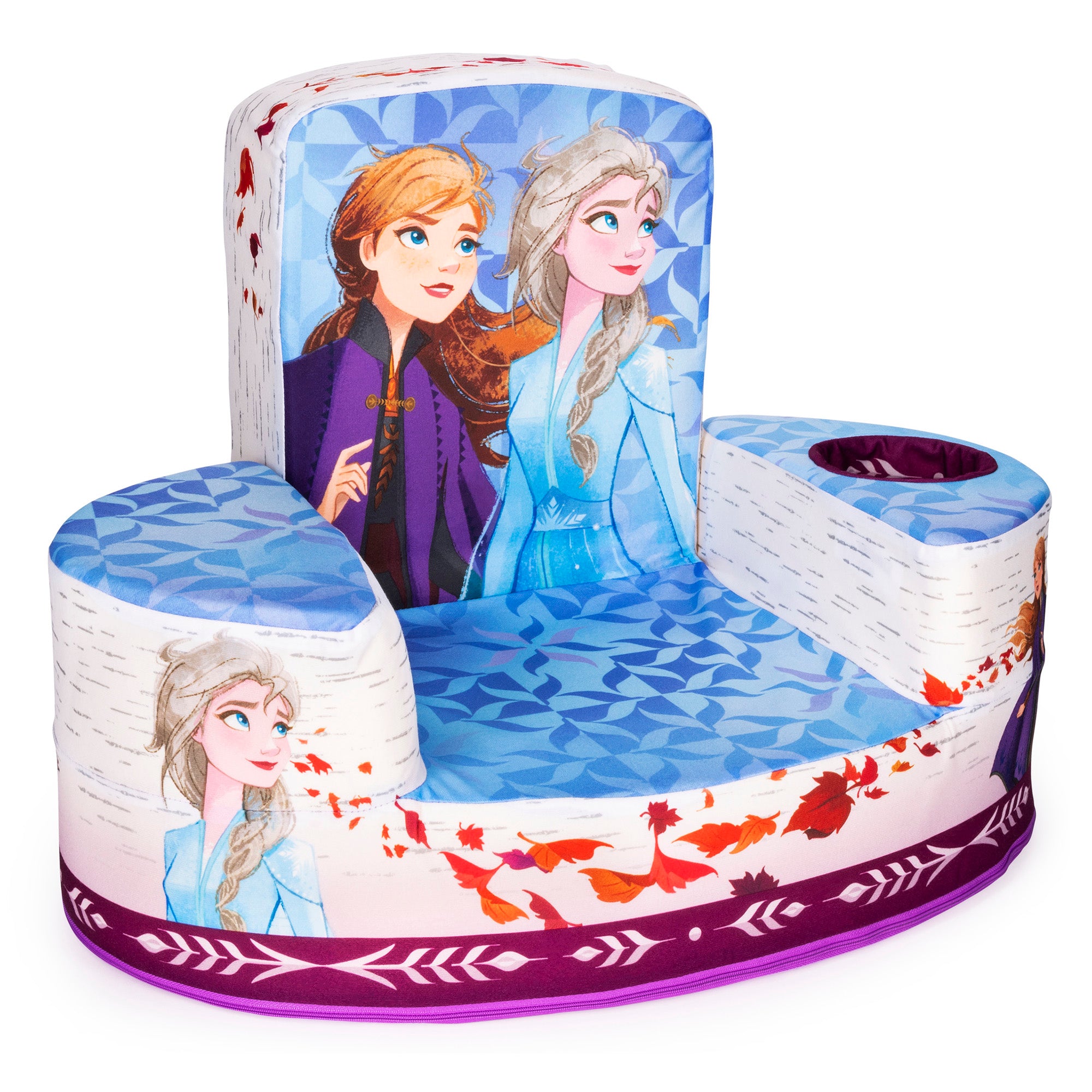 Marshmallow Furniture Comfy Foam Toddler Couch & Chair Package, Disney Frozen 2