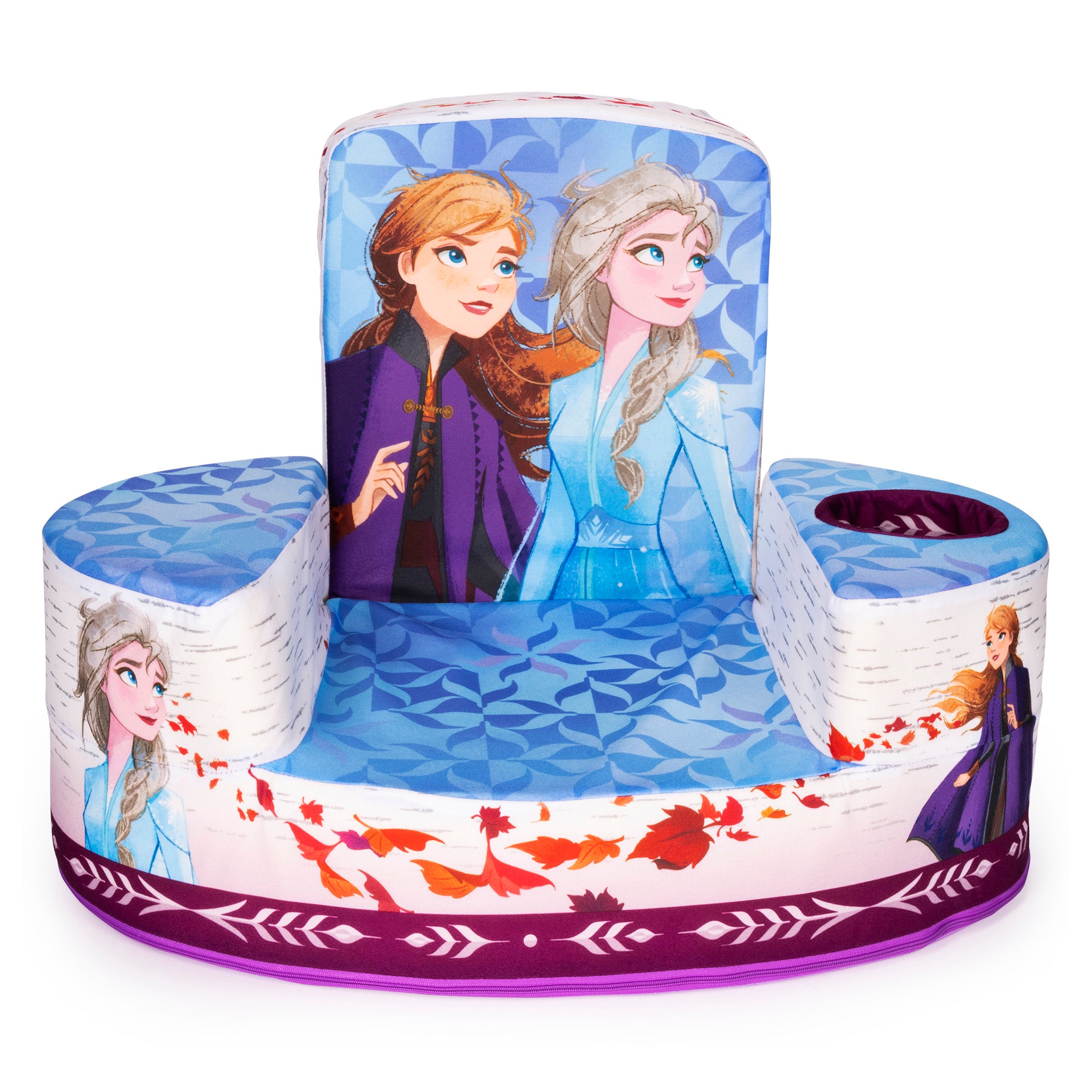 Marshmallow Furniture Comfy Foam Toddler Couch & Chair Package, Disney Frozen 2