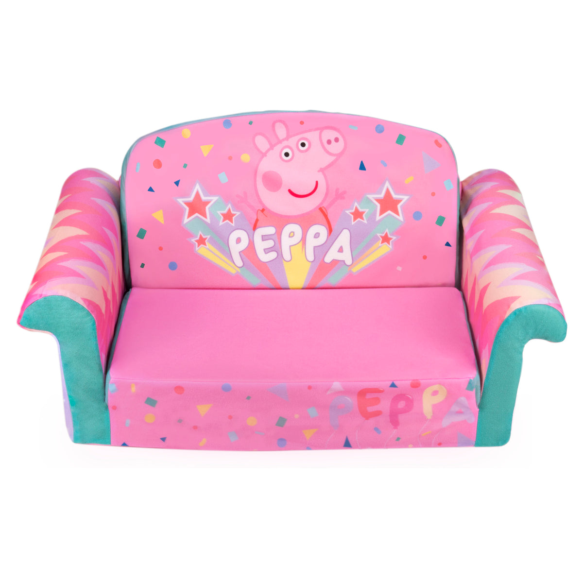 Marshmallow Furniture 2-in-1 Flip Open Kids Couch Bed Furniture, Peppa Pig(Used)