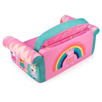 Marshmallow Furniture 2-in-1 Flip Open Kids Couch Bed Furniture, Peppa Pig