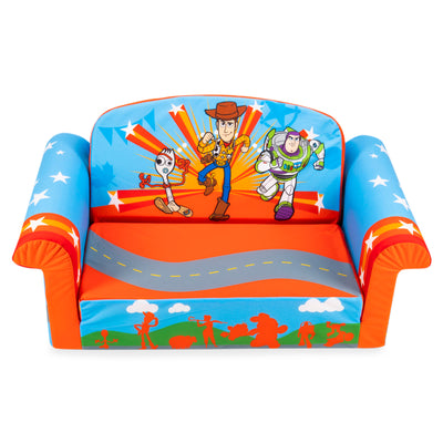 Marshmallow Furniture Kids 2-in-1 Flip Open Foam Sofa Bed, Toy Story 4(Open Box)