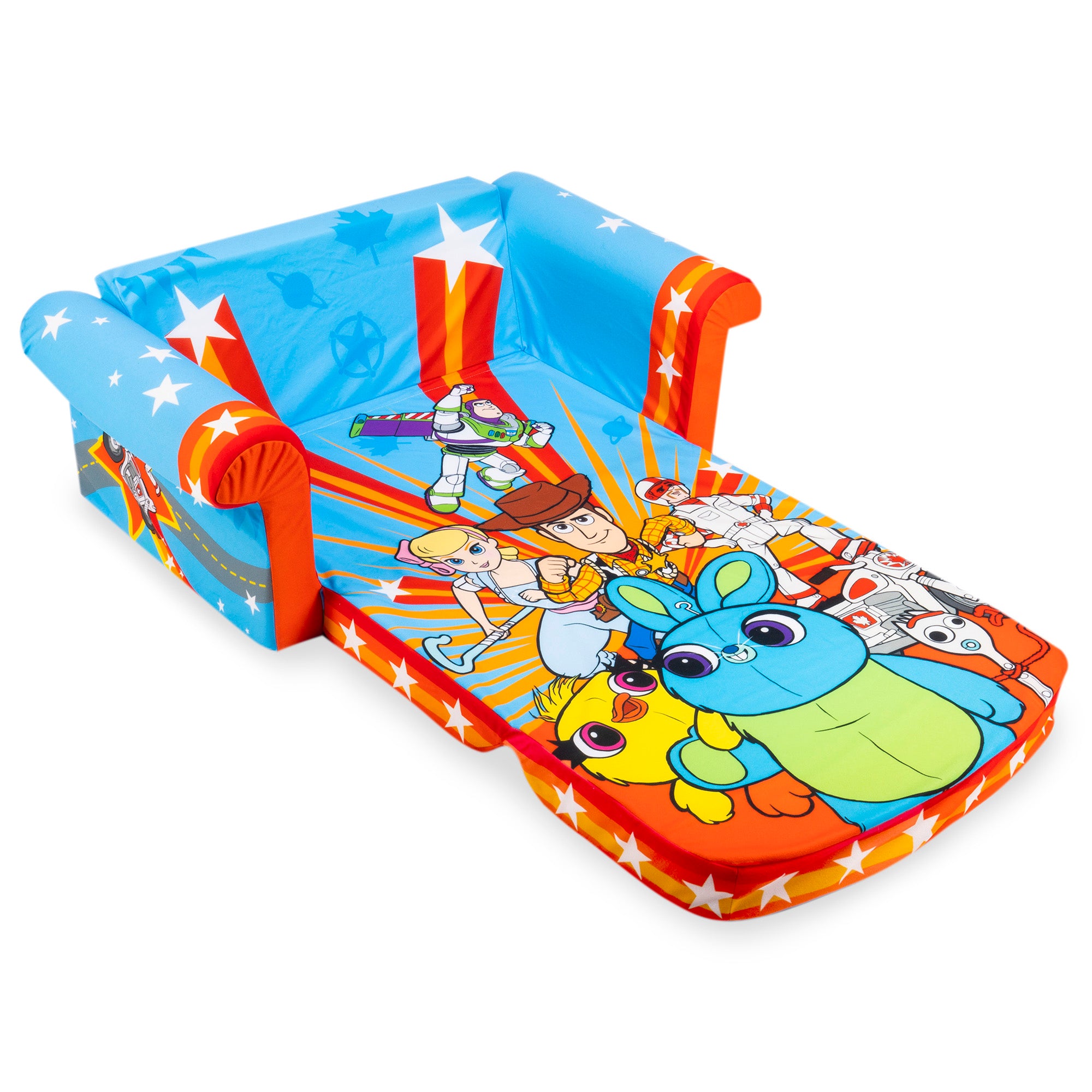 Marshmallow Furniture Kids 2-in-1 Flip Open Foam Sofa Bed, Toy Story 4 (Used) - VMInnovations