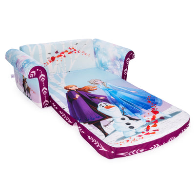 Marshmallow Furniture Comfy Foam Toddler Couch & Chair Package, Disney Frozen 2