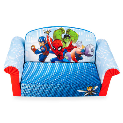 Marshmallow Furniture 2-in-1 Flip Open Couch Bed Furniture, Marvel Super Heroes