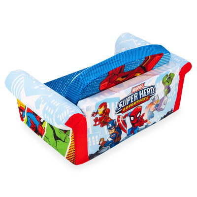 Marshmallow Furniture 2-in-1 Flip Open Couch Bed Furniture, Marvel Super Heroes