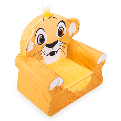 Marshmallow Furniture Comfortable Foam Toddler Chair, The Lion King (Open Box)