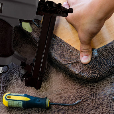 Master Mechanic 20 Gauge Pneumatic Upholstery Stapler Holds Up to 100 Fasteners - VMInnovations