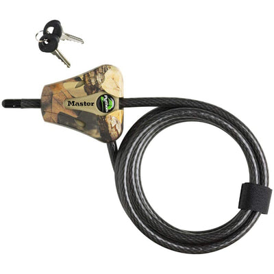 Master Lock Python 6 Foot Adjustable Cable Security Lock w/ Keys, Camo (2 Pack)